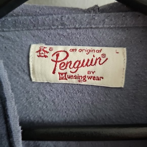 Original Penguin Blue Large Womens Full Zip Hooded Lightweight Sweatshirt - Picture 6 of 8